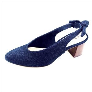 Bella Vita Womans 50.9278 Denim Slingback Pump 8M